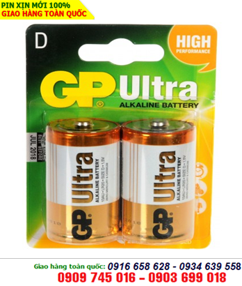 Pin GP 13AU-U2; Pin đại D 1.5v Alkaline GP Ultra 13AU-U2 chính hãng 